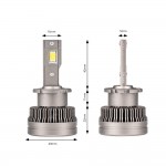 Λαμπες Led Με Ψυκτρα D2S/D2R 9-16V 70W 6.500K 8600lm Xd Series Amio - 2 ΤΕΜ.