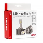 Λαμπες Led Με Ψυκτρα D2S/D2R 9-16V 70W 6.500K 8600lm Xd Series Amio - 2 ΤΕΜ.