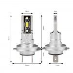 Λαμπες Led H7 H-SERIES 9>18V 42W 6500K 3600lm +200% Csp Ledamio - 2 TEM.