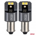 Λαμπες T4W BA9s 12/24V 6.000K 4xSMD Led Full CAN-BUS Λευκο 3030 Pro Series Amio - 2 ΤΕΜ.