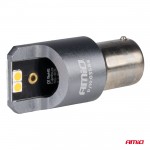Λαμπες Led CAN-BUS PΥ21W BAU15S 12/24V 6.000K 4xSMD Πορτοκαλι Pro Series Amio - 2 ΤΕΜ.