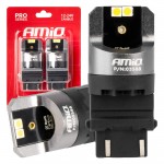 Λαμπες P27/7W 12/24V 6.000K 4SMD Led CAN-BUS Λευκα Pro Series Amio - 2 ΤΕΜ.