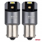 Λαμπες Led CAN-BUS P21W BA15S 12/24V 6.000K 2xSMD Λευκο Pro Series Amio - 2 ΤΕΜ.