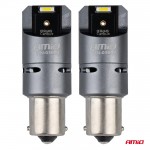 Λαμπες P21W BA15S 12/24V 6.000K 2xSMD Led Full CAN-BUS (ΜΕ ΑΝΕΜΙΣΤΗΡΑΚΙ) Λευκο Pro Series Amio - 2 ΤΕΜ.
