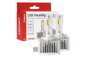 Λαμπες Led D1S/D1R 12V 6.000K 6800lm CAN-BUS D-BASIC Series Amio - 2 Τεμ.