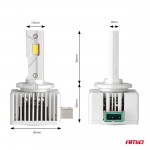 Λαμπες Led D3S/D8R 12V 6.000K 6800lm CAN-BUS D-BASIC Series Amio - 2 Τεμ.