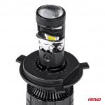 Λαμπες H4 PL-LENS Series 9>36V 60W 5.000K 3.800lm Led 2x4575 Smd CAN-BUS Με Προτζεκτορα Amio - 2 Τεμ.