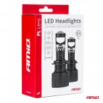 Λαμπες H4 PL-LENS Series 9>36V 60W 5.000K 3.800lm Led 2x4575 Smd CAN-BUS Με Προτζεκτορα Amio - 2 Τεμ.