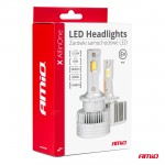 Λαμπες Led D3S/D5R/D8S 12/24V 6000K 9.000lm 50W X All In One Series CAN-BUS (ΜΕ ΑΝΕΜΙΣΤΗΡΑΚΙ) Amio - 2 ΤΕΜ.