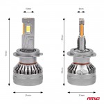 Λαμπες H7 9>48V 6.500K 4.500lm 50W Hp Series Led CAN-BUS (ΜΕ Ψυκτρα Amio - 2 Τεμ.