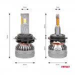 Λαμπες H7-6 9>48V 6.500K 4.500lm 50W Hp Series Led CAN-BUS Με Ψυκτρα Amio - 2 Τεμ.
