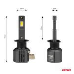 Λαμπες Led H1 12V 44W 6.500K 3.936lm Csp X4 Series Aviator Plug & Play Αμιο - 2 ΤΕΜ.