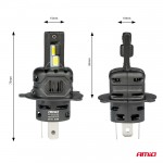 Λαμπες Led H4 12V 44W 6.500K 3.936lm Csp X4 Series Aviator Plug & Play Αμιο - 2 ΤΕΜ.