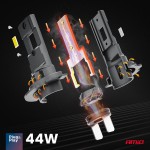 Λαμπες Led H7 12V 44W 6.500K 3.936lm Csp X4 Series Aviator Plug & Play Αμιο - 2 ΤΕΜ.