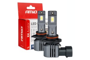 Λαμπες Led HB3 12V 44W 6.500K 3.936lm Led X4 Series Aviator Plug & Play Amio -2 ΤΕΜ.