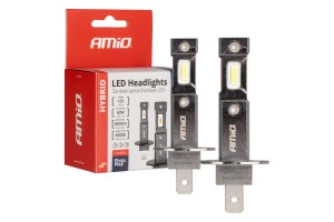 Λαμπες Led H1 12V 60W 6.000K 5.600lm +400% CAN-BUS Hybrid Series Amio - 2 τεμ.