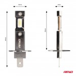 Λαμπες Led H1 12V 60W 6.000K 5.600lm +400% CAN-BUS Hybrid Series Amio - 2 τεμ.