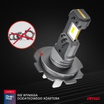 Λαμπες Led H7/Η18 12V 60W 6.000K 5.600lm +400% Led CAN-BUS Hybrid Series Amio - 2 ΤΕΜ.