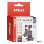Λαμπες Led H7/Η18 12V 60W 6.000K 5.600lm +400% Led CAN-BUS Hybrid Series Amio - 2 ΤΕΜ.