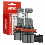 Λαμπες Led H8/Η9/Η11/Η16 12V 60W 6.000K 5.600lm +400% Led CAN-BUS Hybrid Series Amio - 2 ΤΕΜ.