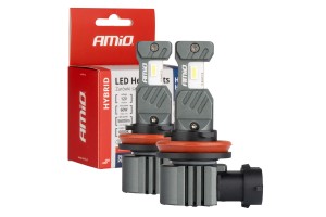 Λαμπες Led H8/Η9/Η11/Η16 12V 60W 6.000K 5.600lm +400% Led CAN-BUS Hybrid Series Amio - 2 ΤΕΜ.
