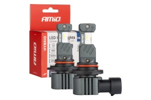 Λαμπες Led HΒ4 9006 12V 60W 6.000K 5.600lm +400% Led CAN-BUS Hybrid Series Amio - 2 ΤΕΜ.