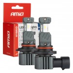 Λαμπες Led HIR2 12V 60W 6.000K 5.600lm +400% Led CAN-BUS Hybrid Series Amio - 2 ΤΕΜ.