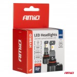 Λαμπες Led HIR2 12V 60W 6.000K 5.600lm +400% Led CAN-BUS Hybrid Series Amio - 2 ΤΕΜ.