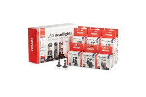 Λαμπες Led H1/H3/H4(x3)/H7(x9)/HB3/HB4 12V 60W 6.000K 5.600lm Led CAN-BUS Hybrid Series Amio - Σετ 16 ΤΕΜ.