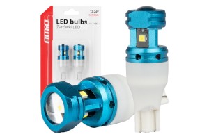 Amio - Λάμπες Led Canbus T15 (W16W) 4SMD 1860XS Λευκή 6000K 12V/24V Για Φώτα Όπισθεν, Πινακίδας & Χώρου Αποσκευών - 2τεμ. (04251/AM)