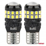 Amio - Λάμπες Led Canbus T10 (W5W) 27SMD 2016 Λευκές 5500K 12V/24V - 2τεμ. (04258/AM)