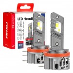 Amio - Λαμπτήρες Led Φώτων Εμπρός Τύπου H15 Βάση PGJ23t-1 Τάση Λειτουργίας 12V Απόδοσης 45W (4400lm) X5 Series Winger 6000K Plug & Play Για Επιβατικά Αυτοκίνητα - 2 τεμ. (04685/AM)