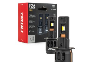 Amio - Λάμπες Led F26 Pro Series H3 12/24V 68W 2900-3550lm 6.000K Full Can-Bus Plug&Play - 2 Τεμ. (04870/AM)