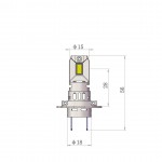 Λαμπες H7 12V 2x 21W max6.000K 4600lm Pro Smart Series LEDM-TECH - 2 τεμ.