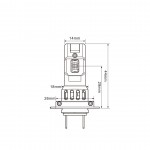 Λαμπες Led H7 12V 70W 4000lm 6.000K Csp 3570 Led Kit CAN-BUS Premium Smart SERIESM-TECH - 2 τεμ.