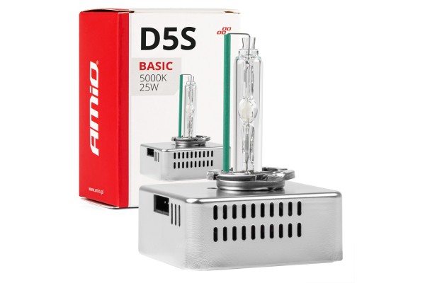D5S 12V 5.000k 25W Ανταλλακτικη Λαμπα Basic Amio - 1 Τεμ.