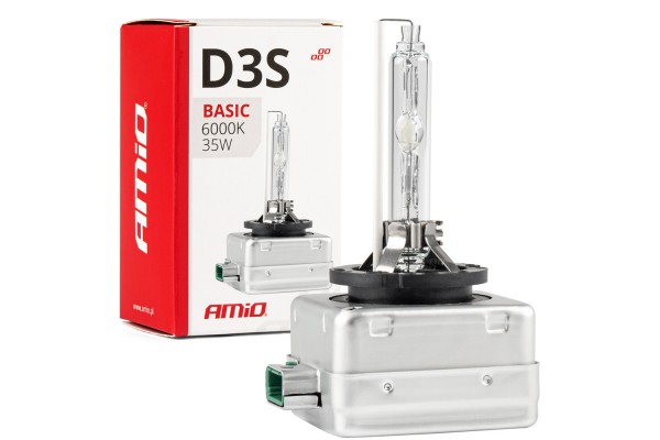 D3S 12V 6.000k 35W Ανταλλακτικη Λαμπα Basic Amio - 1 Τεμ.