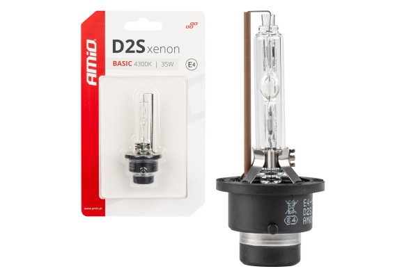 Ανταλλακτικη Λαμπα Χενον Basic D2S 12V 4.300k 35W Blister Card Amio - 1 ΤΕΜ.