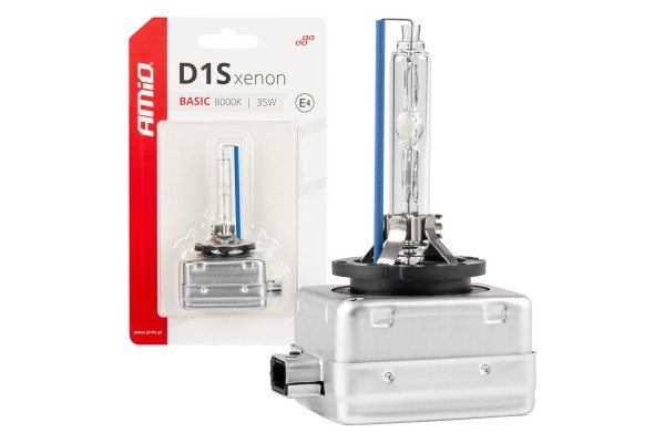 Ανταλλακτικη Λαμπα Χενον Basic D1S 12V 8.000k 35W Blister Card Amio - 1 ΤΕΜ.