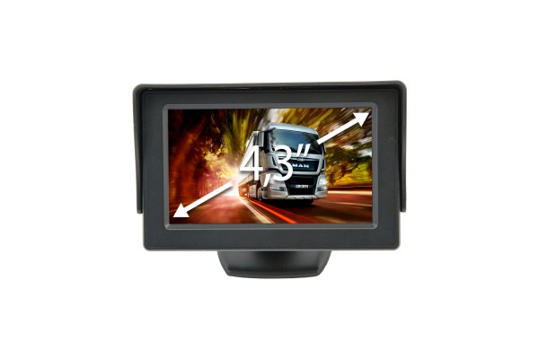 Οθονη Monitor Tft Lcd 4,3'' 12-24V Για Καμερες Με Βαση Στηριξης Dga - 1 τεμ.