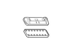Ανταλλακτικο Kit Xl Με Λαστιχο Ποδιων Για Μπαρες Delta Και Omega Menabo - 2 Τεμ.