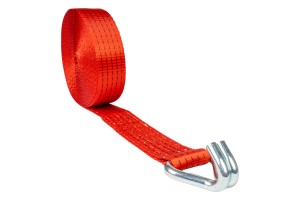 Ιμαντας Δεσιματοσμε Διπλο Γαντζομεταλλικο 5,60m 5000KG 50mm Κοκκινος Amio - 1 τεμ.