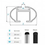 Menabo Μπαρες Οροφης Αλουμινιου Tiger Xl Black 131.5 Cm Σε Μαυρο Χρωμα Για Changan Automobile CS35 Plus 5 Doors 2018> Με Flush Ή Raised Rails - 2 ΤΕΜ. (8600/MB) Menabo Μπαρες Οροφης Αλουμινιου Tiger Xl Black 131.5 Cm Σε Μαυρο Χρωμα Για Changan Automobile CS35 Plus 5 Doors 2018> Με Flush Ή Raised Rails - 2 ΤΕΜ. (8600/MB)