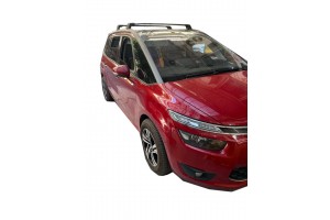 Citroen C4 Grand Picasso Με ΗΛΙΟΡΟΦΗ/FLUSH Rails (Y8050223+YK774W) Kit Μπαρες Flush Black Bar Yakima