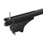 Menabo Μπαρες Αλουμινιου Sonic Black Xl 130 Cm Σε Μαυρο Χρωμα Για Jeep Avenger (JJ) 01/2023 >5πορτο / Suv Με Raised Rails - 2 ΤΕΜ. (14690/MB)
