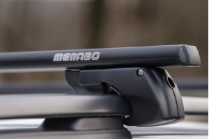 Menabo Μπαρες Οροφης Αλουμινιου Sherman Black 120 Cm Σε Μαυρο Χρωμα Για Mg MG5 (SW) 5 Doors 2021> Με Raised Rails (Παράλληλες Μπάρες Με Κενό) - 2 ΤΕΜ. (12280/MB)