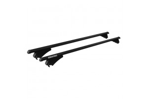 Menabo Μπαρες Οροφης Αλουμινιου Tiger Black 118.5 Cm Σε Μαυρο Χρωμα Για Opel Astra J Sportourer 5 Doors 2010>2016 Με Flush Ή Raised Rails - 2 ΤΕΜ. (8590/MB)