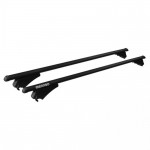 Menabo Μπαρες Οροφης Αλουμινιου Tiger Black 118.5 Cm Σε Μαυρο Χρωμα Για Opel Astra J Sportourer 5 Doors 2010>2016 Με Flush Ή Raised Rails - 2 ΤΕΜ. (8590/MB)