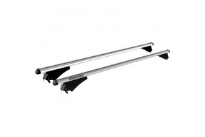 Menabo Μπαρες Οροφης Αλουμινιου Tiger 118.5 Cm Σε Ασημι Χρωμα Για Porsche Cayenne (PO536) 5 Doors 2017> Με Flush Ή Raised Rails - 2 ΤΕΜ. (8490/ΜΒ)