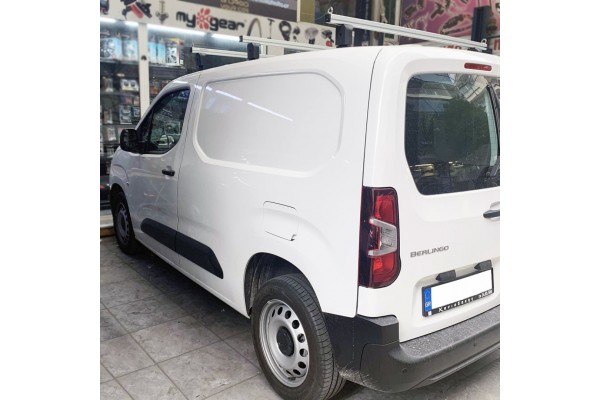 Citroen Berlingo 2008-2018- Kit Με Επαγγελματικες Μπαρες Οροφης Αλουμινιου Menabo (8430/MB X 3 - FIX603FP X 3)